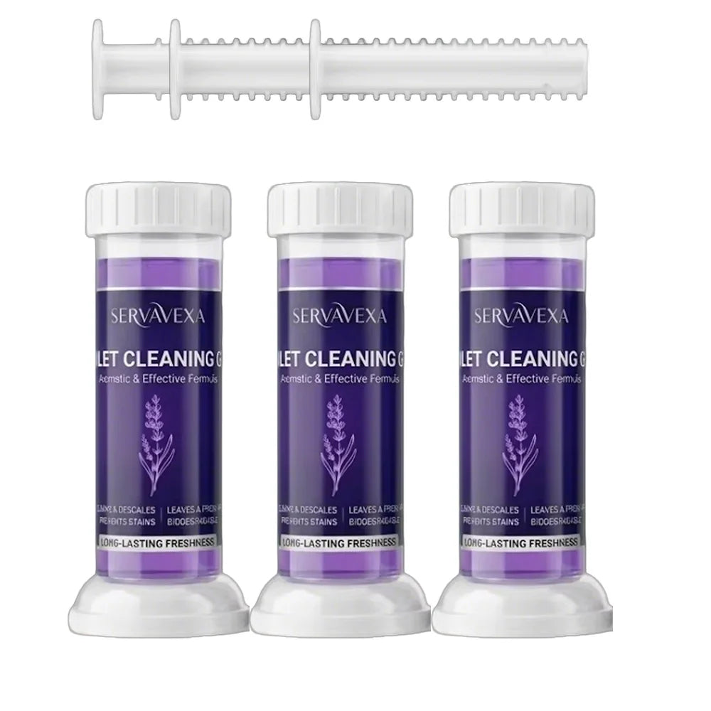 SERVAVEXA 5Pcs Toilet Cleaning Gel Stamp Aromatic Deodorizer Flower Bowl Cleaner Automatic Long Lasting Descaling Bathroom Tools