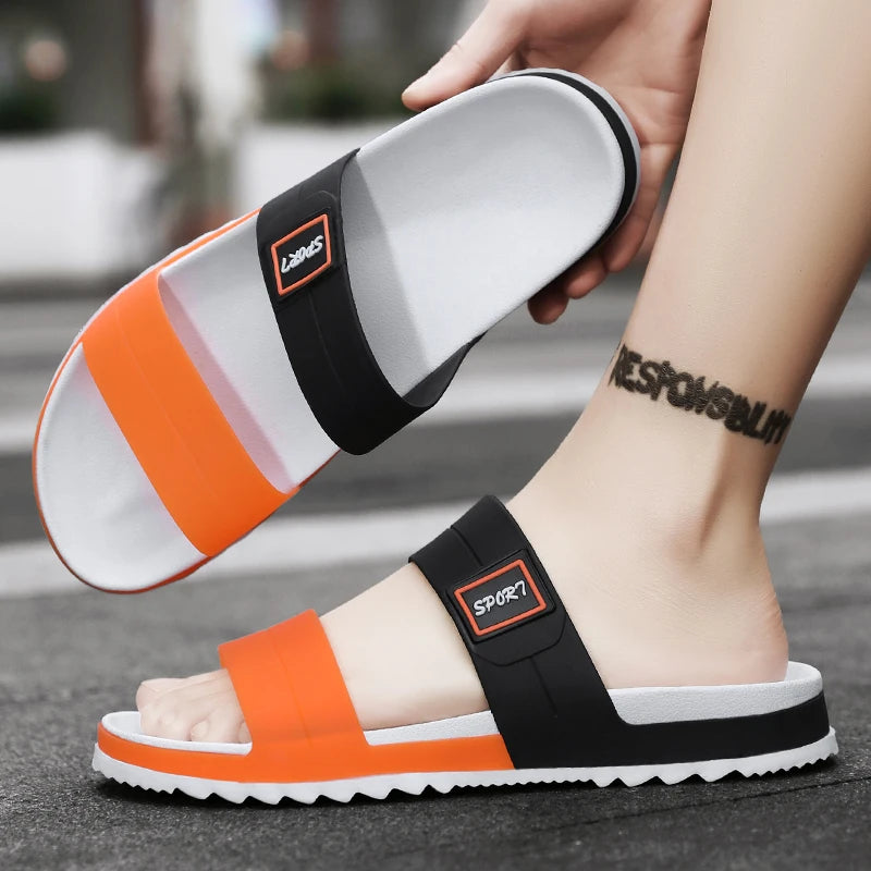 New slipper men's non-slip jelly sports casual wear-resistant sandals men wear flip-flops on the beach sandals