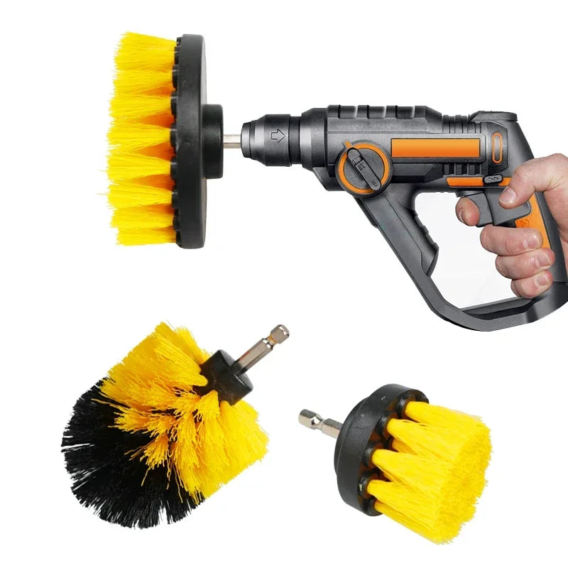 2/3.5/4/5'' Drill Brush Kit Electric Scrubber Brush for Cleaning Bathroom Bathtub Cleaning Brush Scrub Drill Cleaning Kit