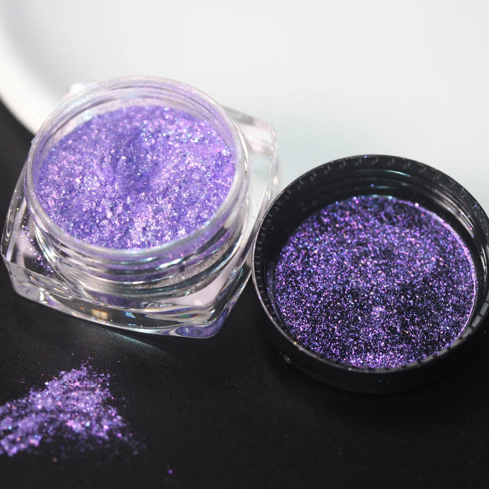 100colors Cosmetic Diamond Highlighter Pigment Eyes Loose Powder Makeup Pearlescent Shiny Eyeshadow Lipgloss Resin Craft DIY