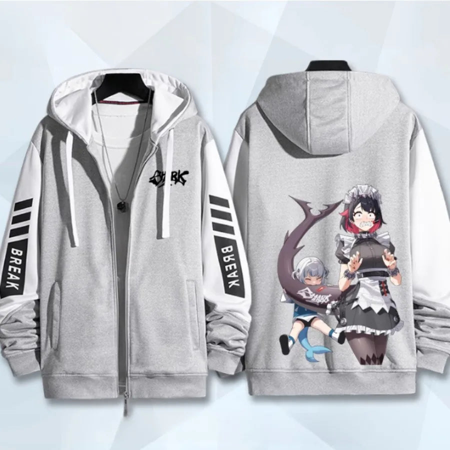 Anime Zenless Zone Zero Zip Up Women/Men Hoodie Sweatshirt ZZZ ZZZERO Ellen Joe Cosplay Zipper Hooded Jacket Outwear