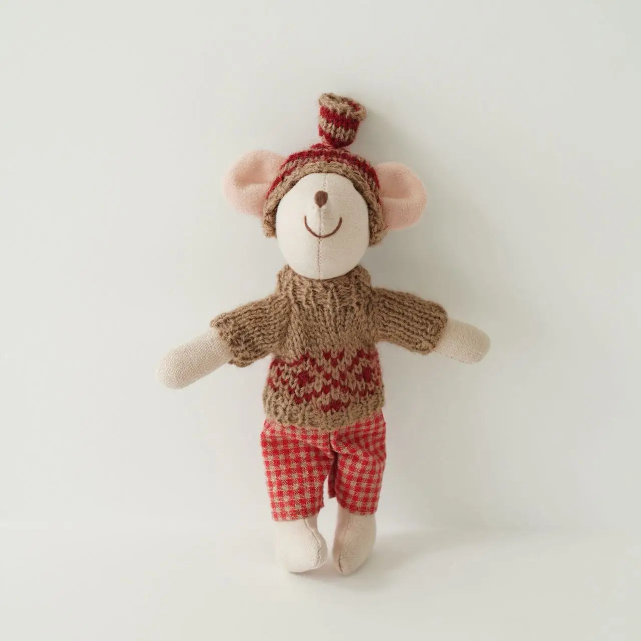 1PCS Plush Mouse Doll Toy Soft Stuffed Animal Friend for Kids - Holiday Birthday Gift Room Decor Pretend Play