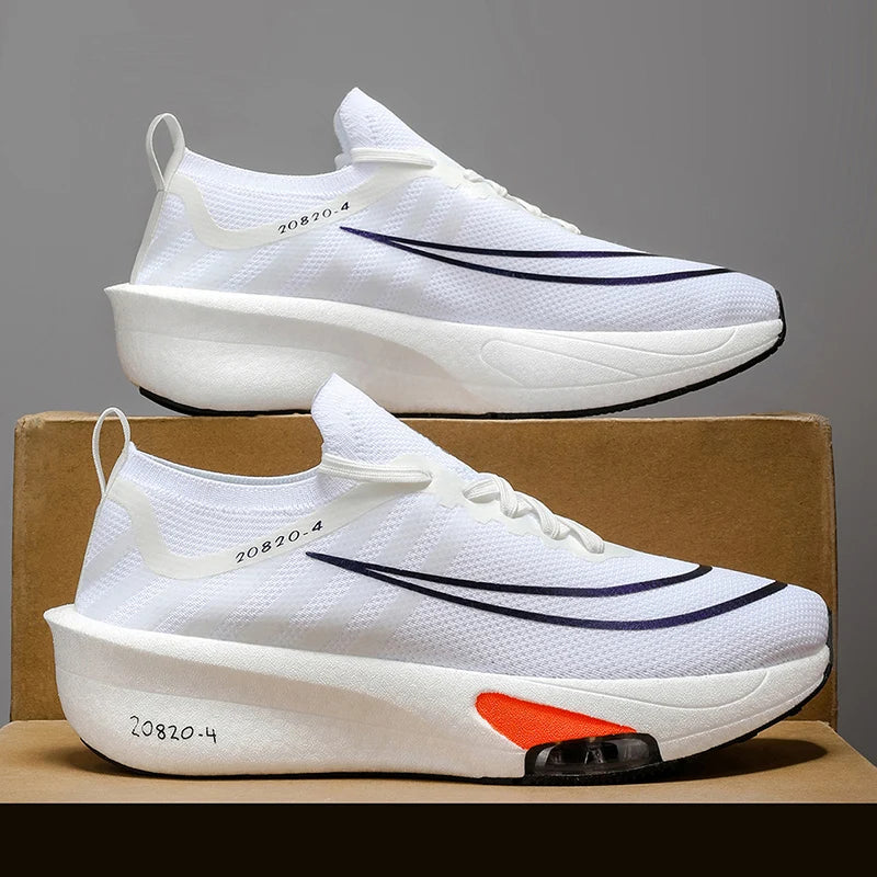 Men's Casual Sports Running Shoes - Lightweight Cushioning Sneakers with Breathable Toe Design and Non-Slip Sole - Suitable for Gym, Jogging, and Everyday Wear - All-Season Performance Shoes with a Dynamic Appearance, Stable