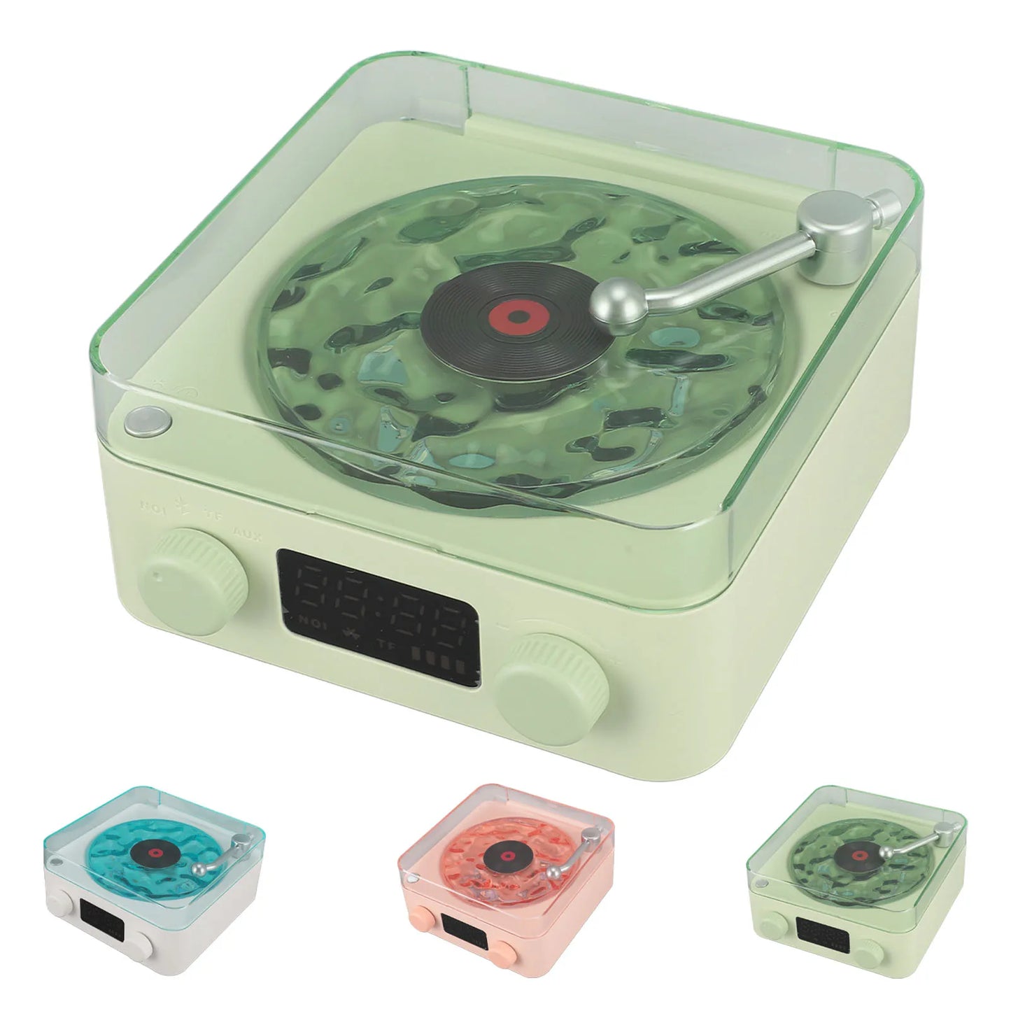 Record Player  Speaker Stereo Sound Multifunction Support Memory Card Portable Bluetooth Speaker for Living Room