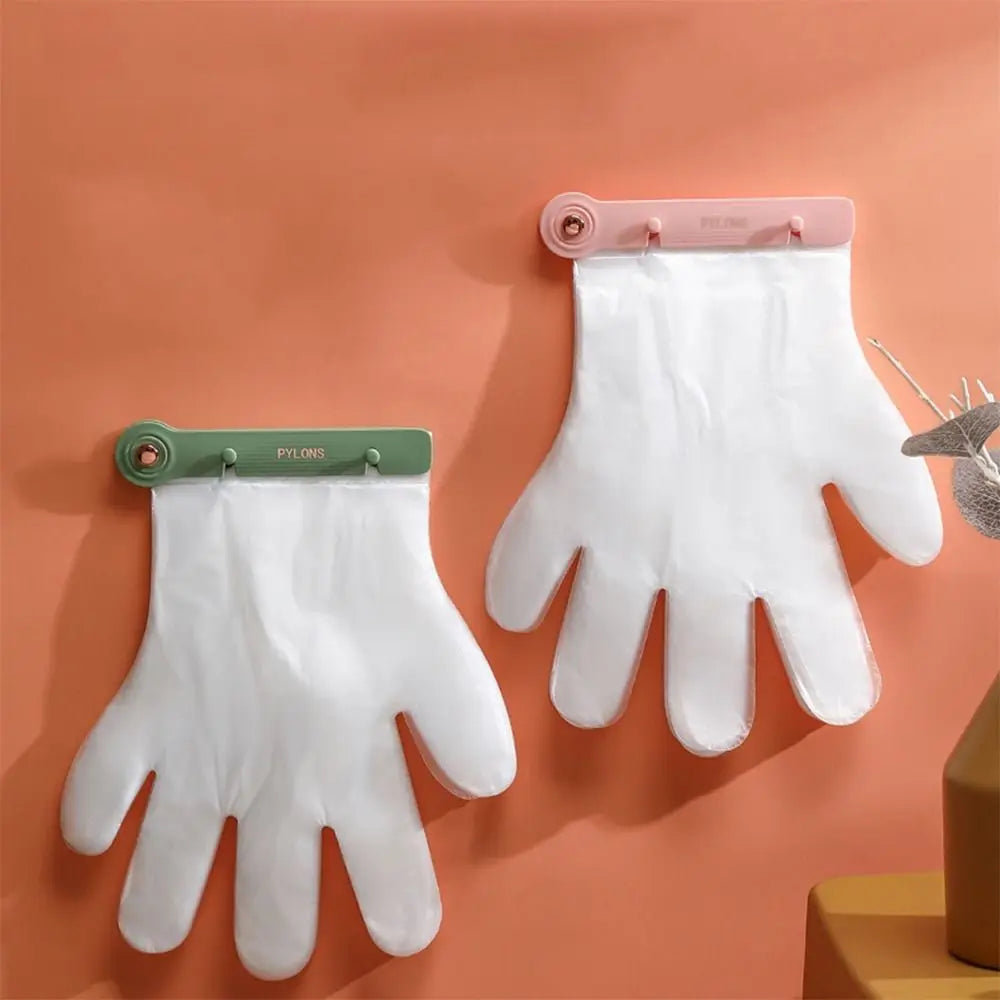 Disposable Glove Holder Organizer Wall Mounted With 100PCS Gloves, New Kitchen Gadgets Disposable Food Gloves Holder