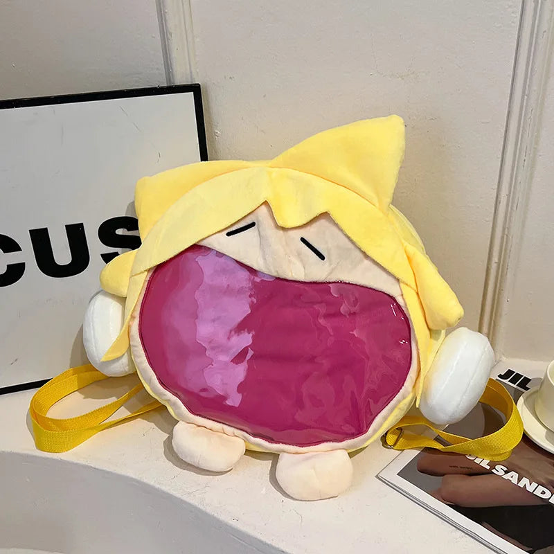 Anime Crossbody Heartache Bag Kagamine Rin Kawaii Decorate Kagamine Len Girl Large Capacity Storage Bag Girls Festival Gift