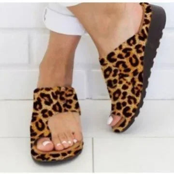 Women's Large Size Sandals Spring Summer New Style Toe Post Comfortable Slip-On Casual Shoes Breathable Leather Adults