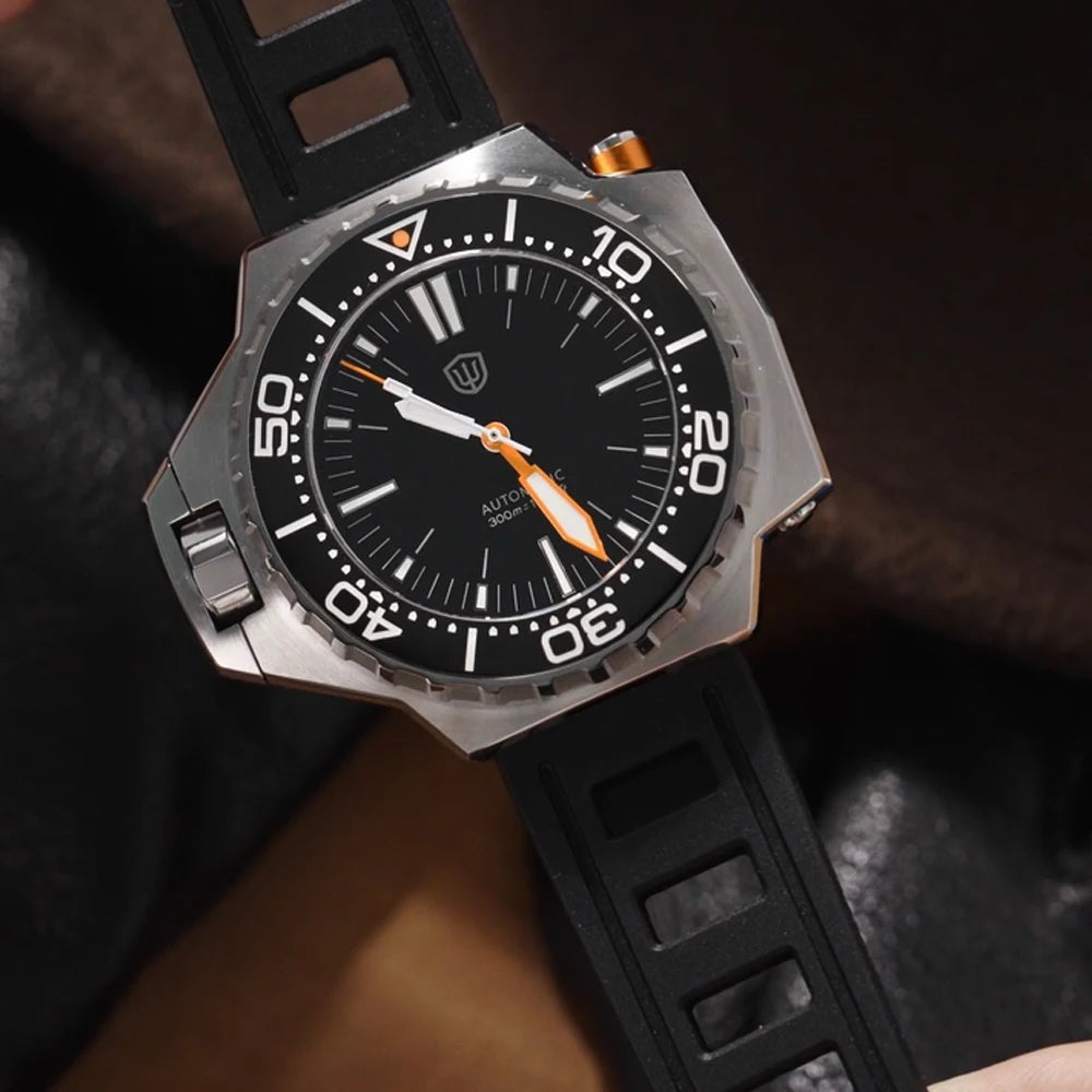 Watchdives WD1968 PT5004/PT5000 Automatic Diver Watch 316L Stainless Steel Sapphire Luminous Ceramic Bezel Vintage watches