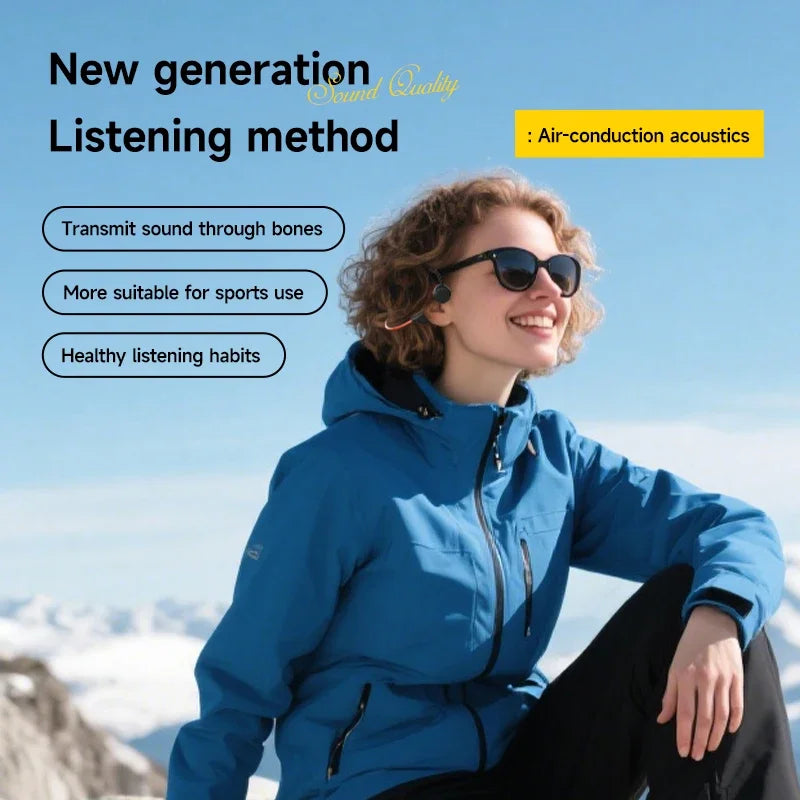 Wireless Bone Conduction Headset Swimming Sports Headphone IPX8 Bluetooth 5.4 With Mic Waterproof Exercise Fitness 2026 NEW