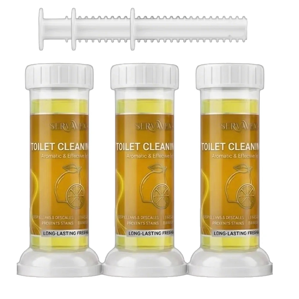 SERVAVEXA 5Pcs Toilet Cleaning Gel Stamp Aromatic Deodorizer Flower Bowl Cleaner Automatic Long Lasting Descaling Bathroom Tools