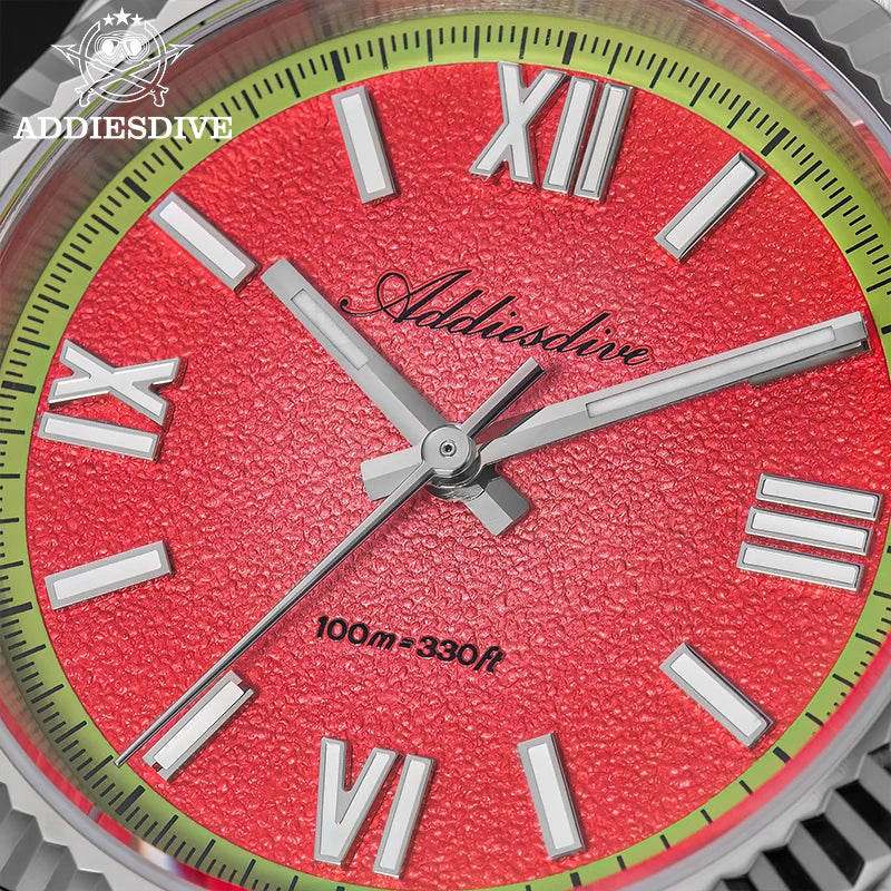 ADDIESDIVE 36mm Summer Dive Watch Fashion Fun Fruit Series Men Sports Quartz Watches Japanese VH31 Diver Watch Reloj New AD2535