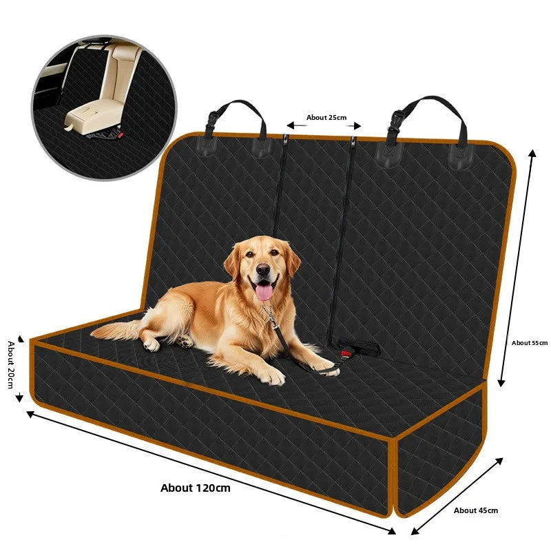 Waterproof Scratch Resistant Dog Car Seat Cover Hammock Protector for Pet Travel Rear Seat Bench Auto Accessories Cat Bed