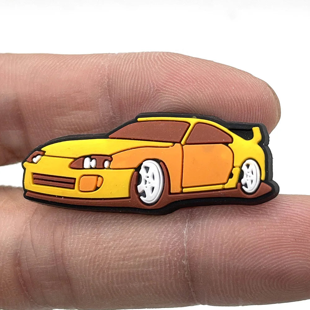 Car Shoe Charms Pin for Crocs Accessories Charms Clogs Bubble Slides Sandals PVC Shoe Decorations Accessories Party Gifts