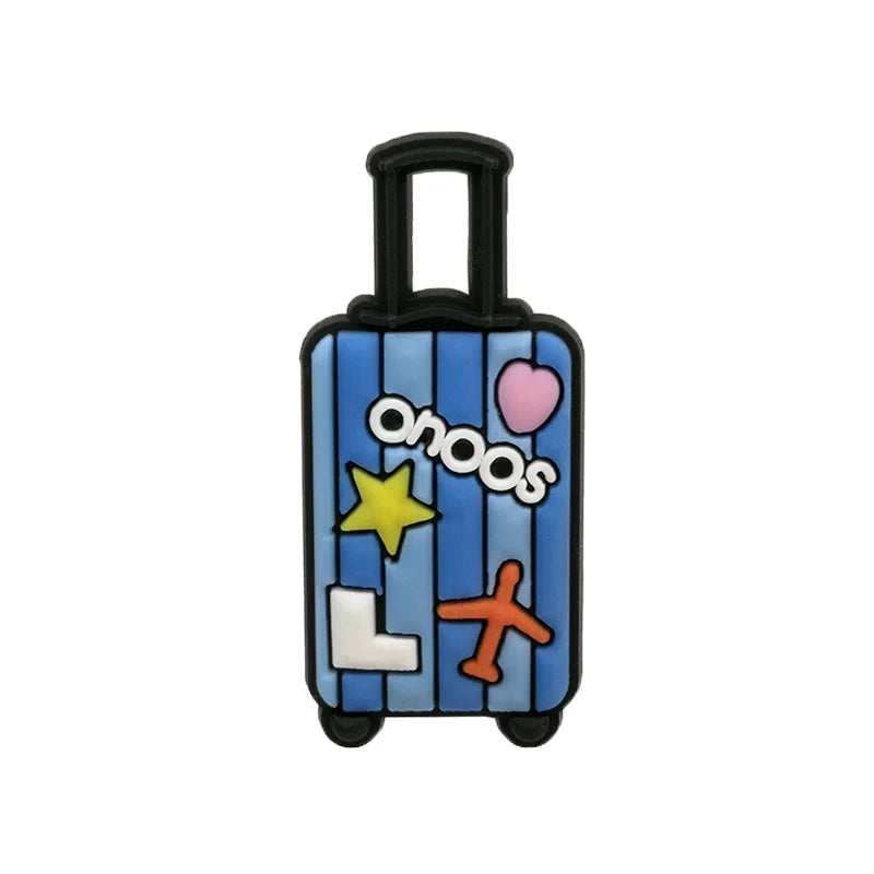 1/25PCS Cactus Shoe Accessories, Dumbbell and Bowling Shoe Charms for Boys, Cross Car Pins for Decoration Sandals