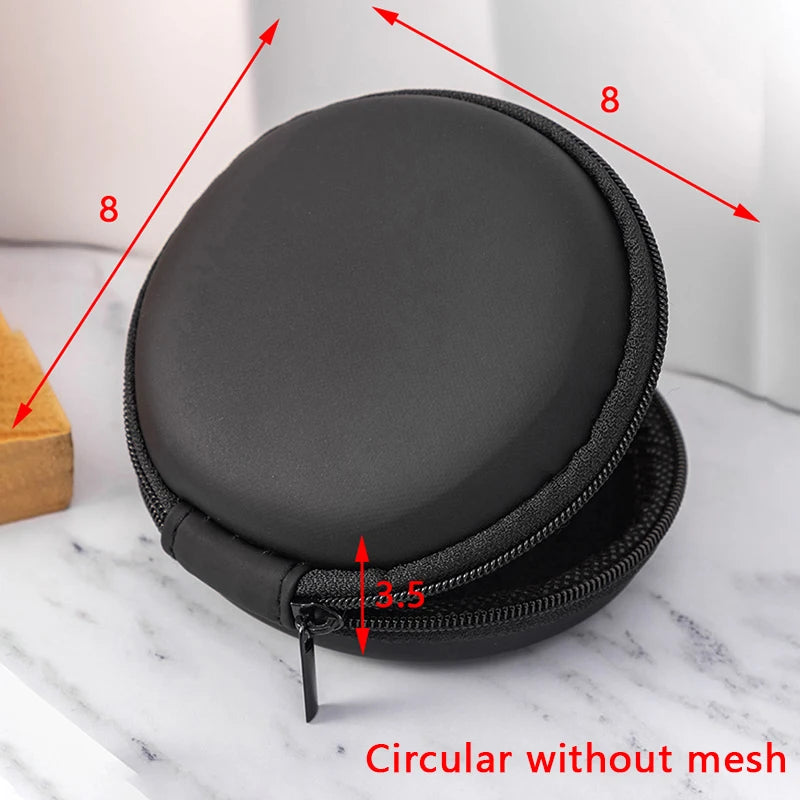 New Portable Mini 3C Hard Shell Digital Gadgets Storage Bag Artificial Leather Earphone Charger Case Data Cable U Disk Organizer