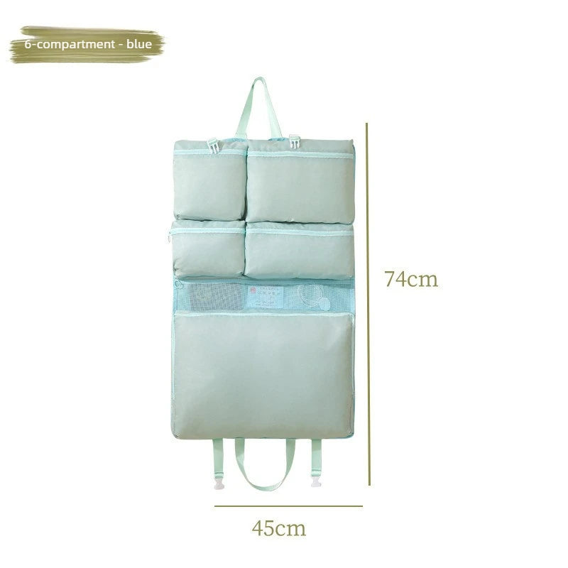 Travel Hanging Storage Bag Portable Foldable Multi Pocket Organizer for Clothes Accessories