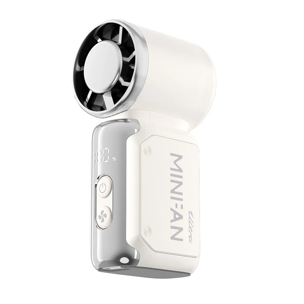 Mini High Speed Handheld Fan 3600mAh LED Display Portable Mini Handheld Turbo Fan, Desk Fan, Outdoor Cooling, Rechargeable Fan
