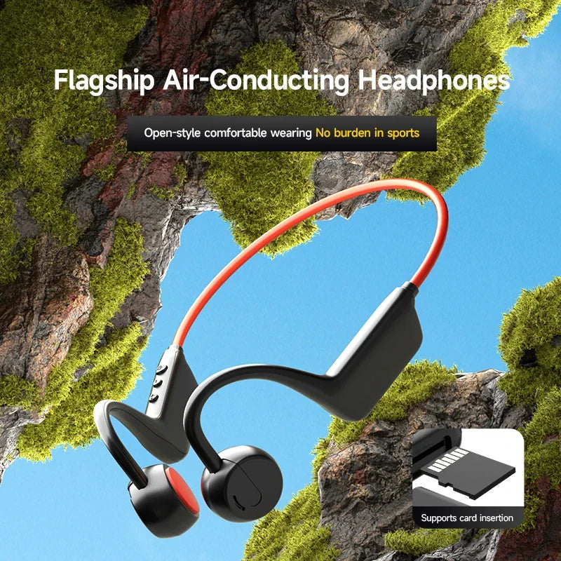 Wireless Bone Conduction Headset Swimming Sports Headphone IPX8 Bluetooth 5.4 With Mic Waterproof Exercise Fitness 2026 NEW