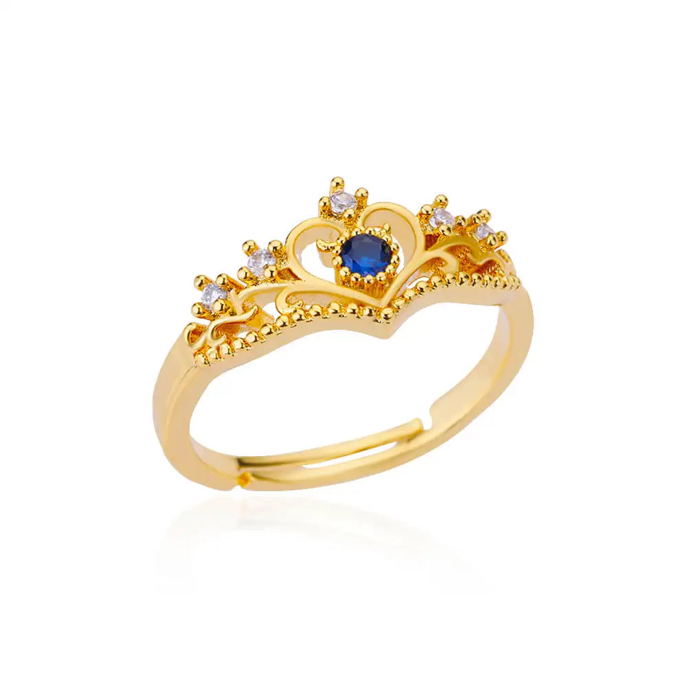 Zircon Double Star Rings For Women Gold Color Stainless Steel Opening Stars Finger Ring Wedding Party Aesthetic Jewelry Gift