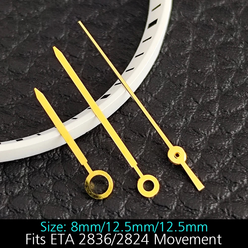High Quality ETA-Series Hands Green Super Luminous Fits ETA 2824 2892 2836 2834 Movement Watch Accessories Watches For Men