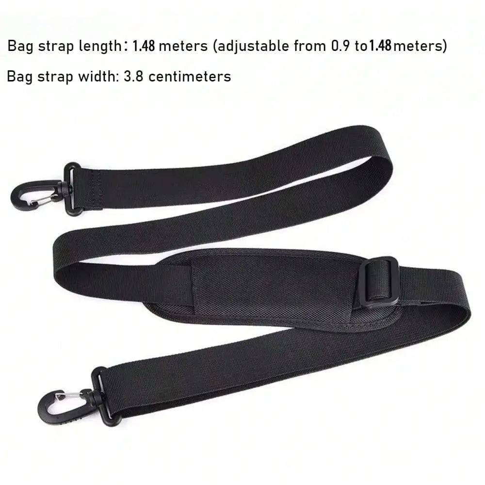 Black Minimalist Shoulder Bag Shoulder Strap, Fashionable Nylon Shoulder Strap,Widening Pressure Reducing Shoulder Strap