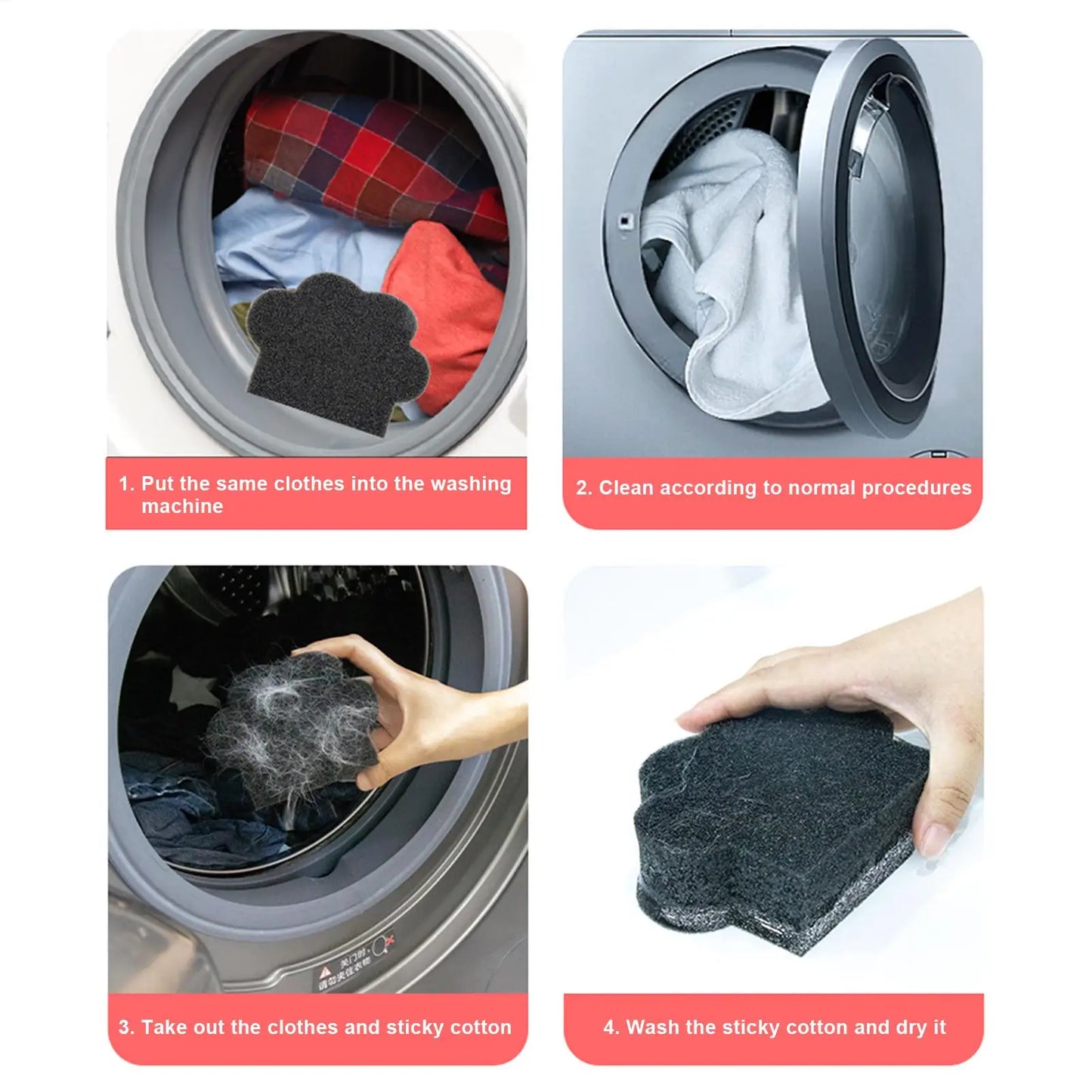Pet Hair Remover Cat Paw Shape Laundry Sponge Washing Machine Lint Catcher Reusable Clothes Sofa Cat Dog F ur Cleaning Sponge