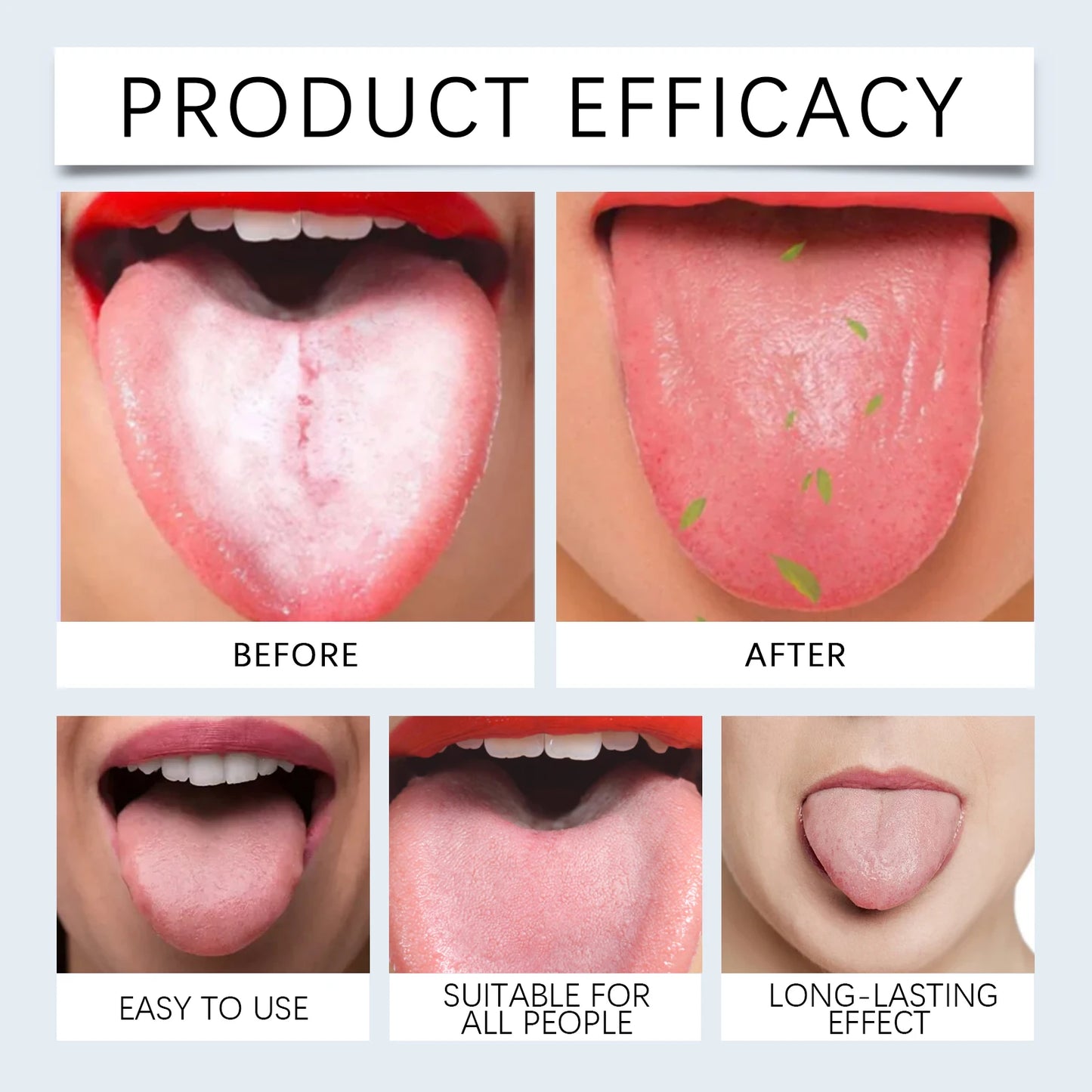 Tongue Cleaning Gel Removes Tongue Coating Inhibits Oral Bacteria Improve Bad Breath Fresh Breath Care Tongue Cleaning Gel Set