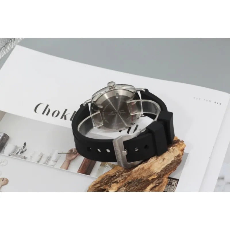 Homage Military Watches for Seiko Vh31 Sterile Dial Super Luminous 100M Waterproof Dome Len Vintage Men's Quartz Wristwatches