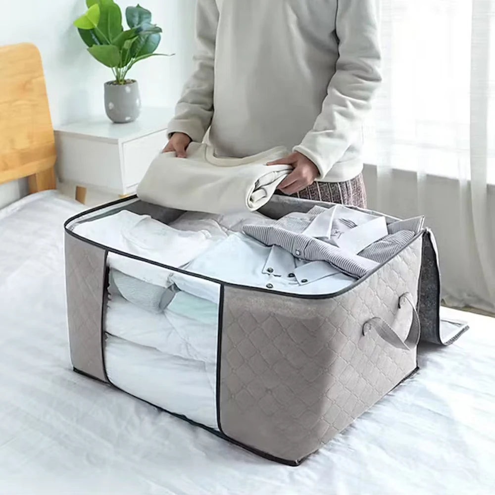 Organizador de Guarda Roupa Com Proteção Contra Mofo e Ácaros Material Sustentável Para Armazenamento de Roupas de Estação