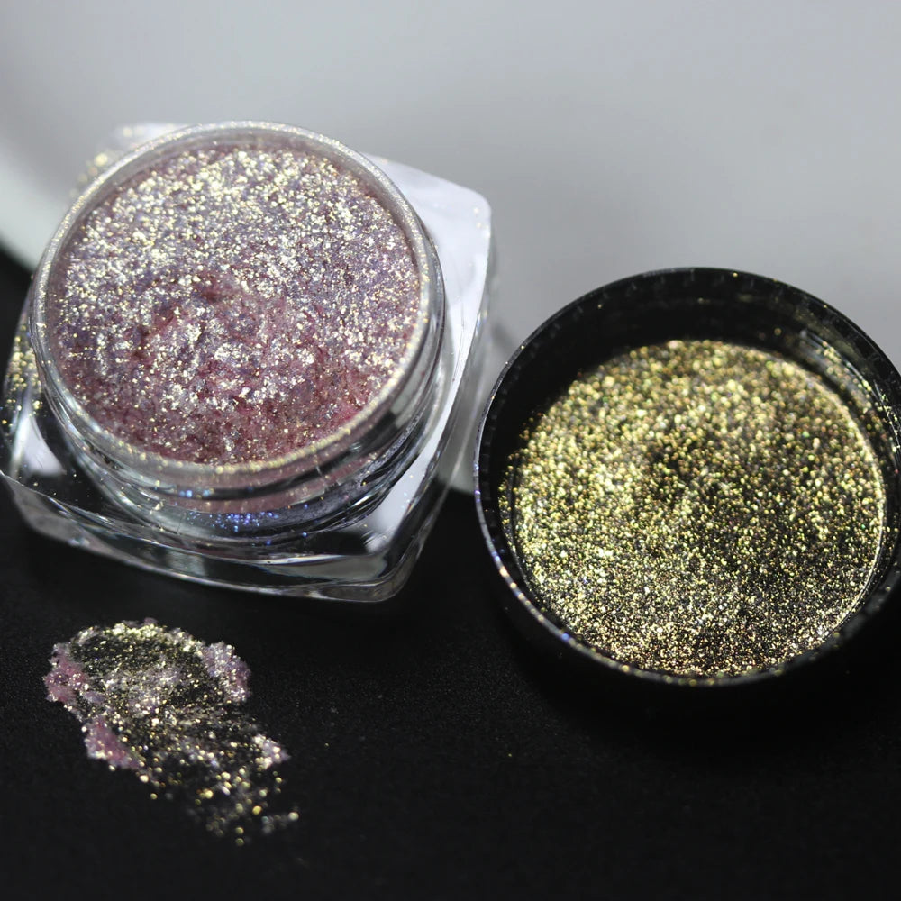 100colors Cosmetic Diamond Highlighter Pigment Eyes Loose Powder Makeup Pearlescent Shiny Eyeshadow Lipgloss Resin Craft DIY