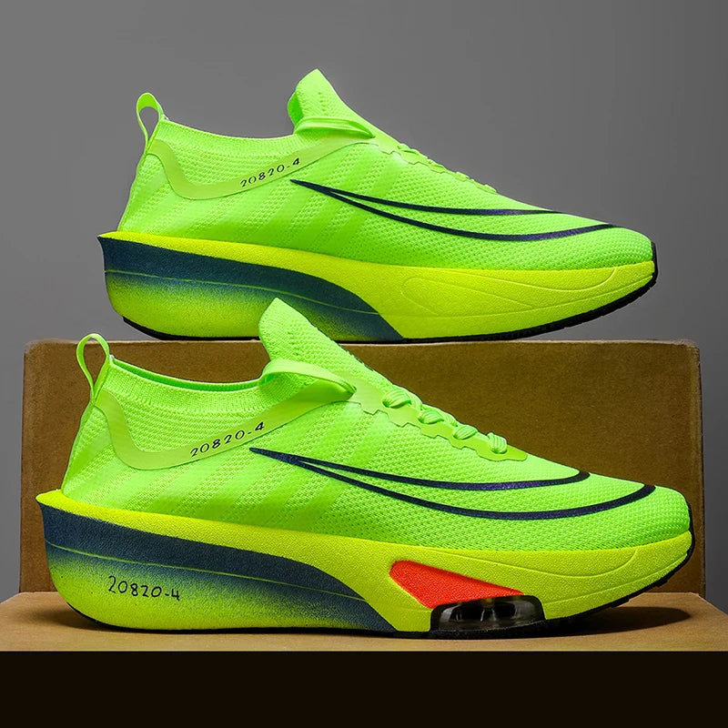 Men's Casual Sports Running Shoes - Lightweight Cushioning Sneakers with Breathable Toe Design and Non-Slip Sole - Suitable for Gym, Jogging, and Everyday Wear - All-Season Performance Shoes with a Dynamic Appearance, Stable