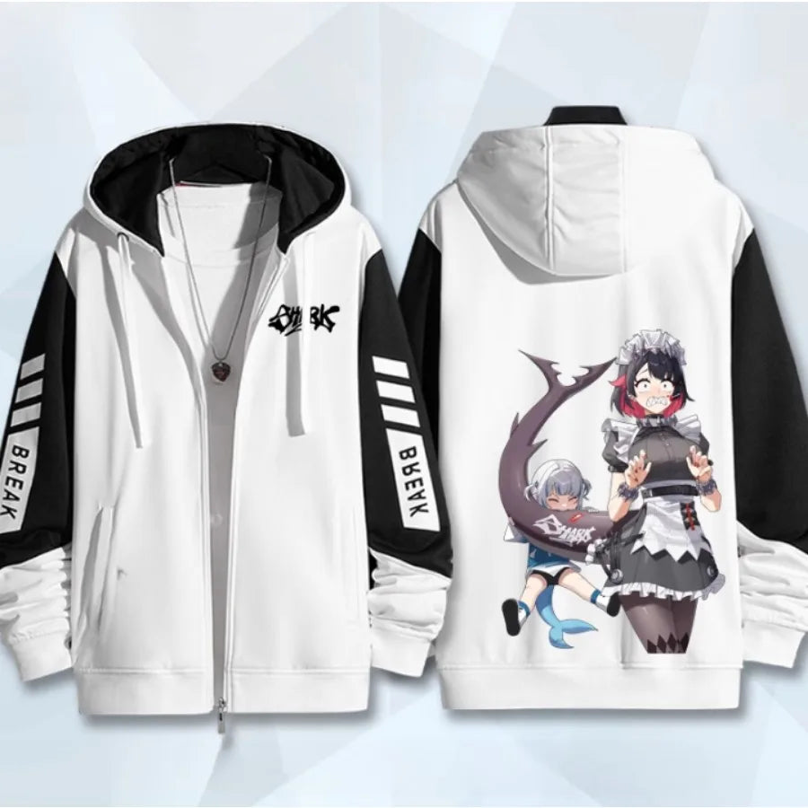 Anime Zenless Zone Zero Zip Up Women/Men Hoodie Sweatshirt ZZZ ZZZERO Ellen Joe Cosplay Zipper Hooded Jacket Outwear