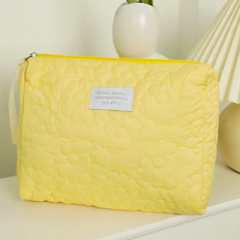 Flower Pattern Women Makeup Bag Toiletries Cosmetic Organizer Zipper Bag Travel Wash Pouch Cosmetic Bag Make Up Bags