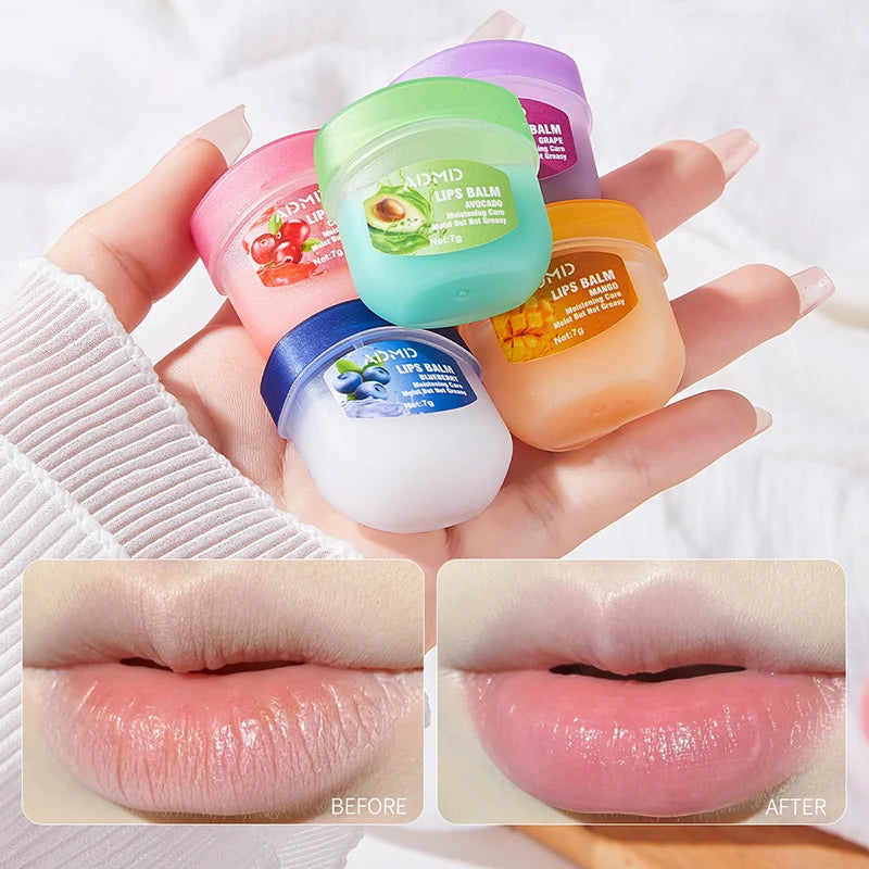 4/8/24pcs Fruit Series Lip Balm Set Moisturizing Refreshing Non-sticky Anti-Cracked Lip Balm for Lips Skin Care