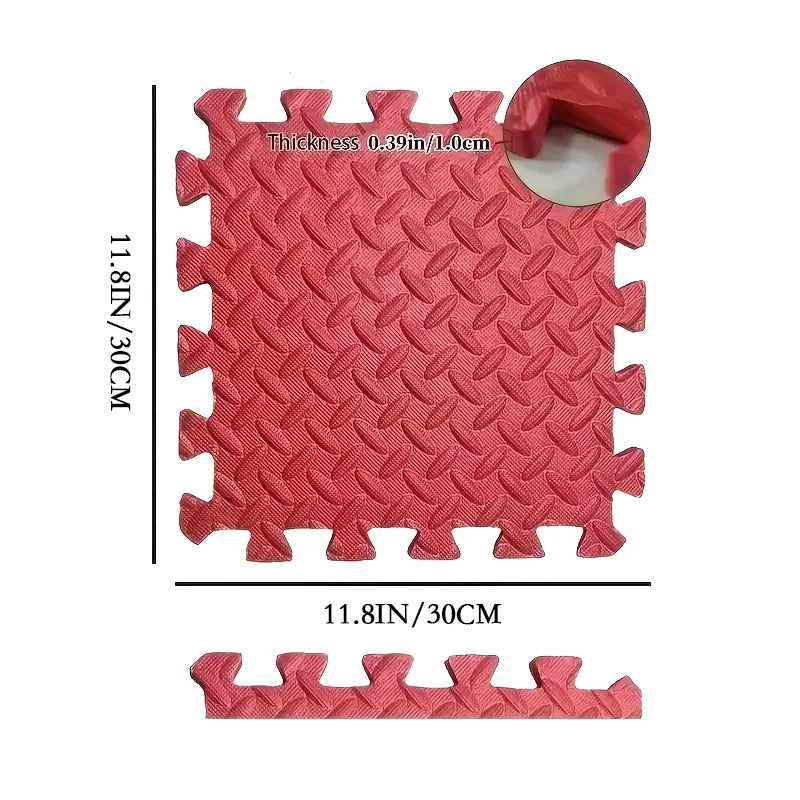 Dedicated Fitness Mat - 8/12/16Pcs Interlocking Sport Mat 30x30x1CM Puzzle Fitness Mat Gym and Yoga Equipment Protective Mat