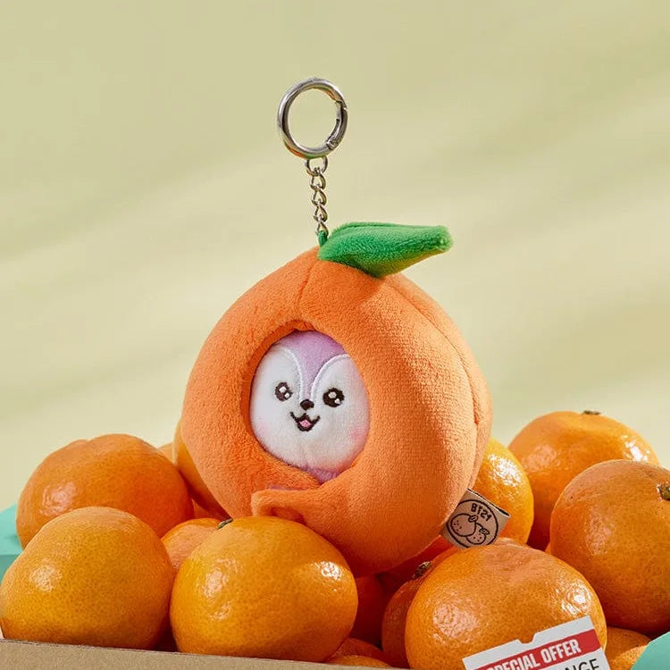 Korean Popular Cartoon Orange Series Pendent Doll Bag Decoration Key Chain Gift Couple Style Household Goods Small Gift