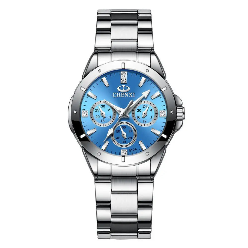 CHENXI Watches Women‘s Fashion Luxury All Stainless Steel High Quality Rhinestone Ladies Quartz Wristwatches for Women