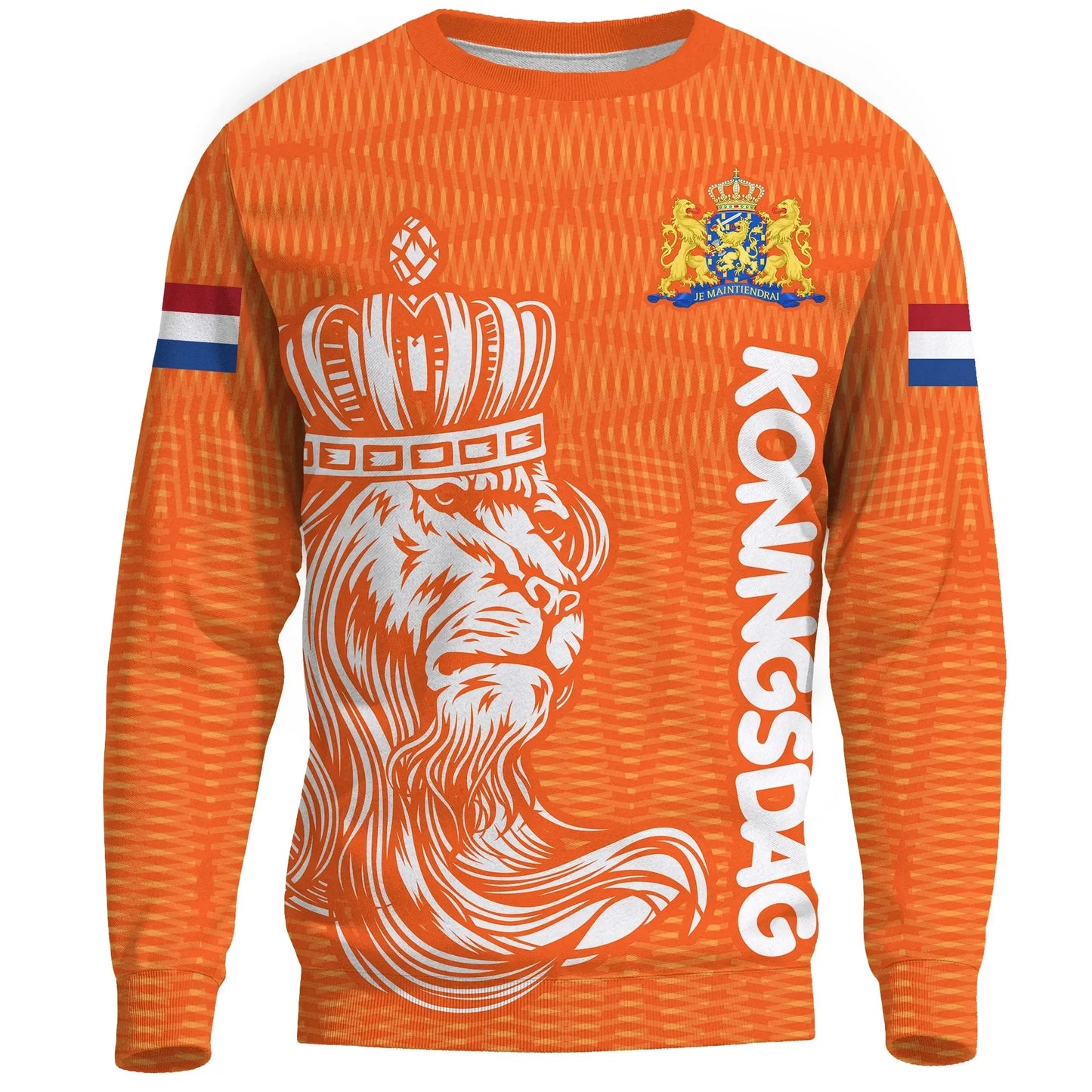 Pullover Sweatshirt For Men Netherlands NL Flag Emblem 3D Printed Long Sleeve Tracksuit O-Neck Pullover Casual Loose Sweatshirts