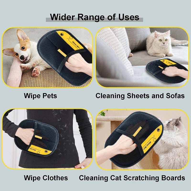 New Pet Hair Remover Electrostatic Gloves, 2025 New Pet Hair Removal Glove For Cats & Dogs