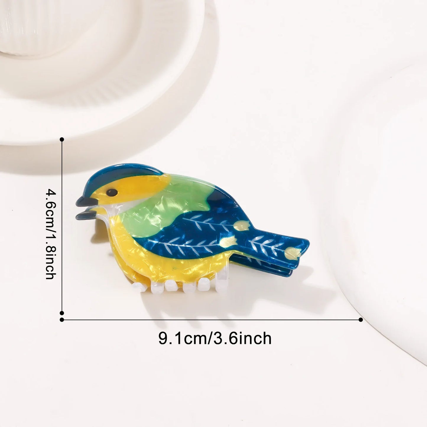 2025 NEW Cartoon Bird Series Hair Claw Colorful Hummingbird Sparrow Claw Clips Crab Hair Clips for Women Girls Hair Accessories