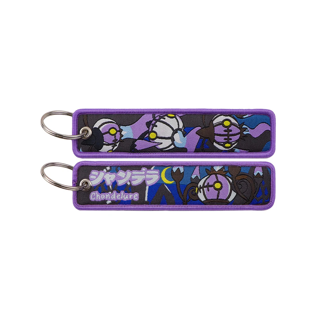 Kawaii Japanese Elf Anime Embroidery Key Fobs Key Tag Motorcycles Cars Backpack Chaveiro Keychain Fashion Keyring Friends Gifts