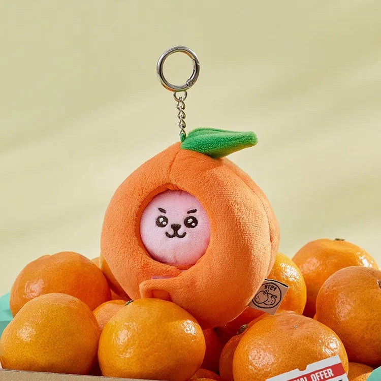 Korean Popular Cartoon Orange Series Pendent Doll Bag Decoration Key Chain Gift Couple Style Household Goods Small Gift