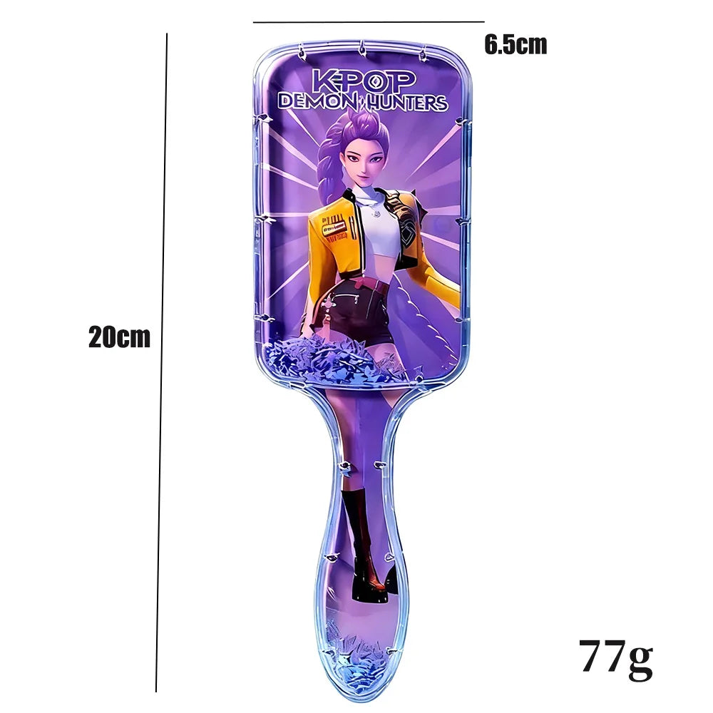 Anime Air Cushion Comb Cartoon Peripheral Massage Comb for Kpop Demon Hunters Household Fashion Girl Student Combs Fan Club Gift