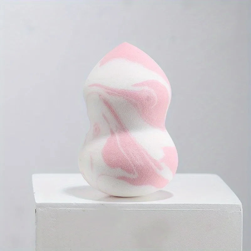 1Pc Makeup sponge gradient color soft double-sided wet and dual-use fit without eating powder