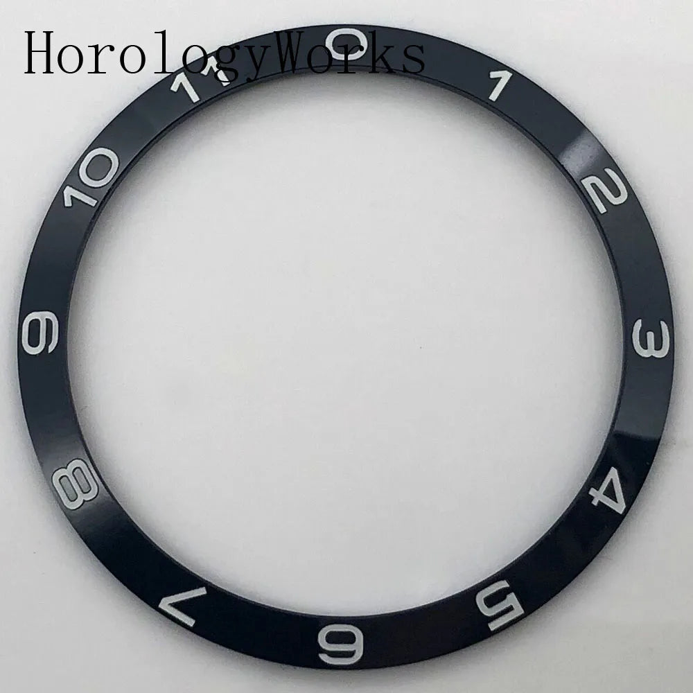 39mm Ceramic Bezel Watch Parts Fit 41mm Automatic Mechanical Watches Black Blue Green
