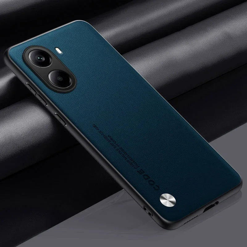 Luxury Leather Phone Case For Xiaomi Poco X7 Pro 5G X7Pro Protective Cover Matte Silicone Shockproof Case For PocoX7 Pro Coque