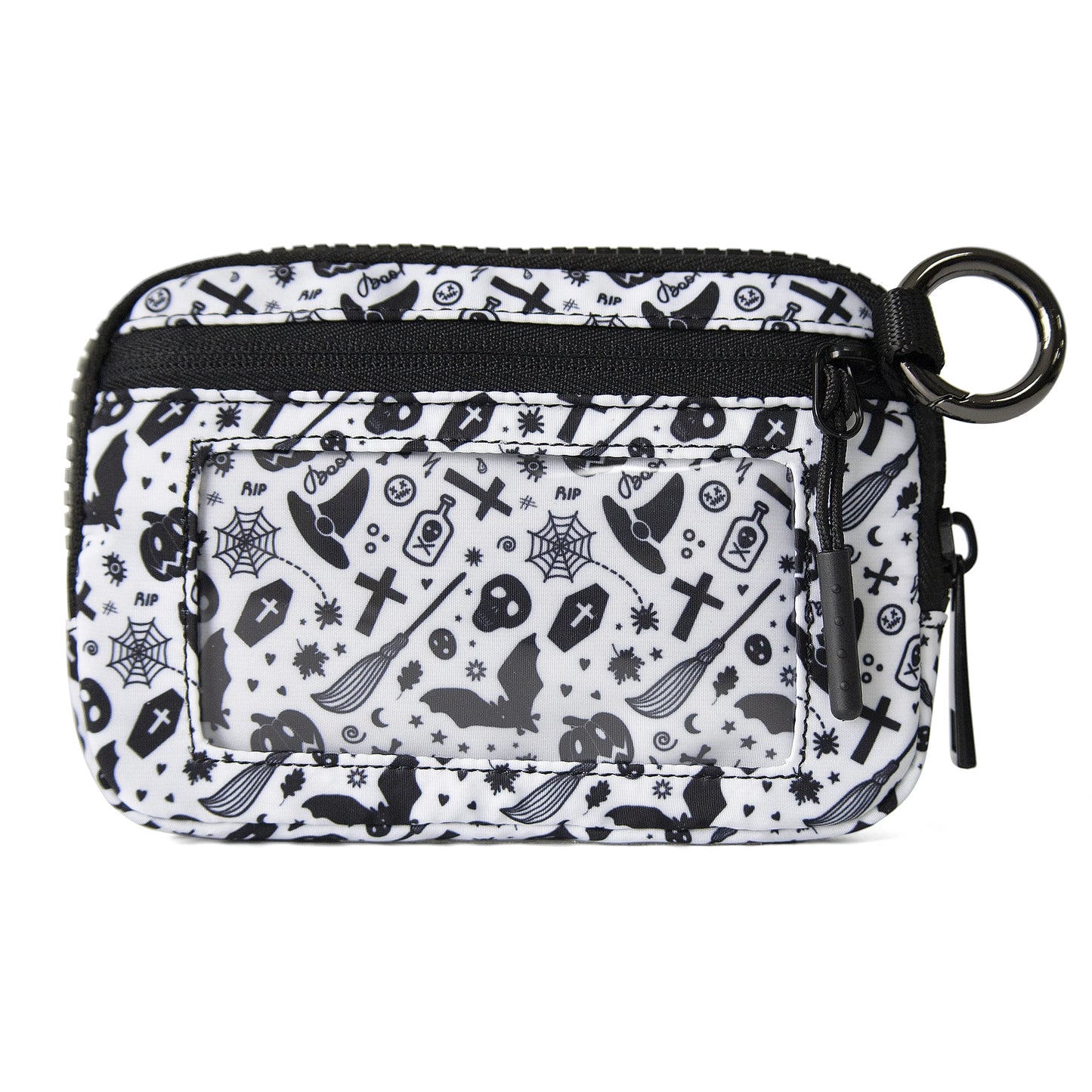 Women Cute Small Pouch Mini Wallet with Clear ID Window, Makeup Cosmetic Bag,Card Holder Bag for Purse,Toiletry Zipper Pouch
