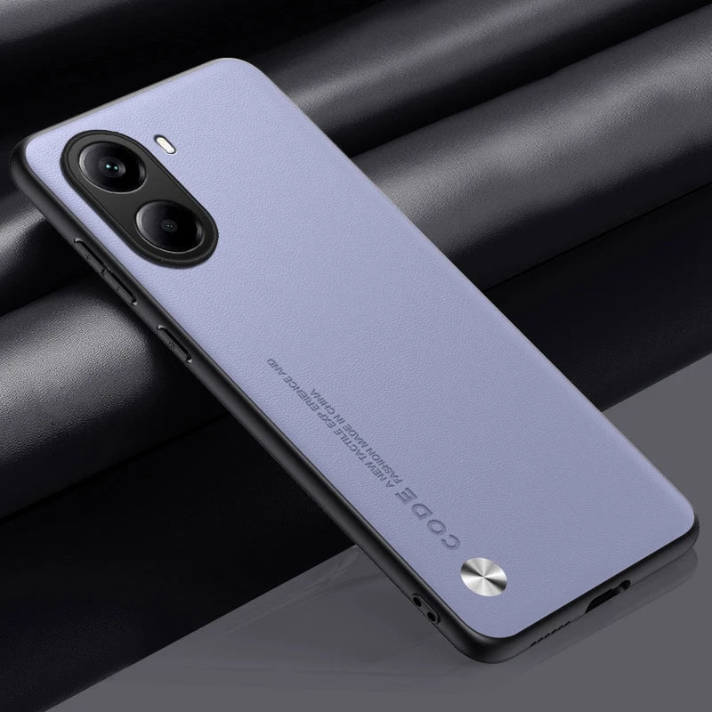 Luxury Leather Phone Case For Xiaomi Poco X7 Pro 5G X7Pro Protective Cover Matte Silicone Shockproof Case For PocoX7 Pro Coque