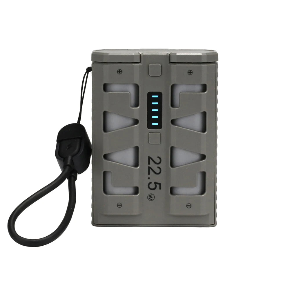 DIY Kit for 2x 21700 Battery Case 22.5W Fast Charging Power Bank Case One-Click Battery Swap Dual Mode Support for Low Current