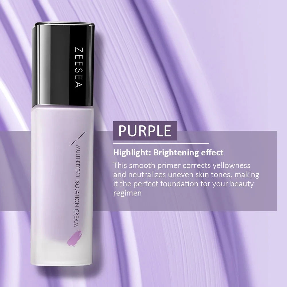 ZEESEA 3in1 Primer Concealer BB Cream Makeup Base Natural Liquid Foundatio Longlasting Invisible Pores Whitening Grooming